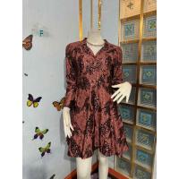 ราคา เดรสแขนยาวผ้าลูกไม้สีชมพูกะปิ (28940542489)