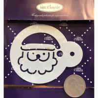 ราคา แผ่นลายฉลุ วาดลาย Stencil สเตนซิล รูปหน้าซานตาครอส คุณลุงซานต้า (859454170)