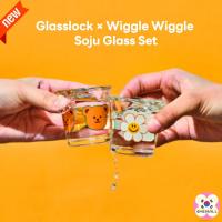 ราคา ใหม่ Glasslock × Wiggle Wiggle Soju Cup 4P ชุดของขวัญ Soju แก้ว (23081525947)
