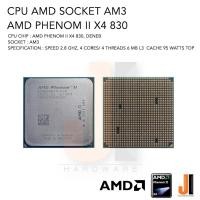 ราคา CPU AMD Phenom II X4 830 4 Cores 2.8 Ghz 6 MB L3 Cache 95 Watts No Fan Socket AM3 (สินค้ามือสองสภาพดีมีการรับประกัน) (19427091550)