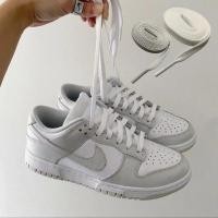 ราคา [คลังสินค้าพร้อม] Sb LOW Shoelaces สีดําสีขาวทน Panda dunk Gram Original Retro All-Match แบนกว้างกันลื่นสีเทาสีดําสีขาวเชือกผูกรองเท้าเชือก (26529760413)