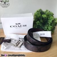 ราคา COACH M MODERN HARNESS CUT-TO-SIZE REVERSIBLE SIGNATURE COATED CANVAS BELT F64825 เข็มขัดผู้ชาย แถมกล่องฟรี (154625068)