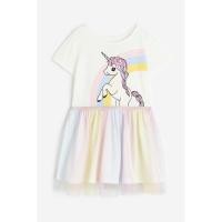 ราคา [hm aut] เดรสโพนี่ลูกไม้สีขาว สี BG (40758820303)