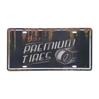 ราคา ป้ายสังกะสีวินเทจ Premium Tires (ปั๊มนูน) (969724023)