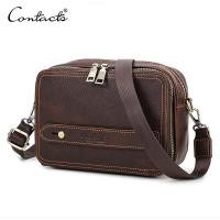 ราคา CONTACT'S กระเป๋าสะพายไหล่ กระเป๋าถือ หนังวัวแท้ ทรงคลัทช์ ขนาดมินิ สไตล์วินเทจ สําหรับผู้ชาย (15436581506)