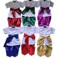 ราคา ชุดไทยเด็กชาย ชุดราชปะแตนแขนสั้นพร้อมโจง แถมฟรีผ้าคาด น้อง 3ปี-10ปี พร้อมส่ง ชุดราชปะแตนแขนสั้น (22675035036)