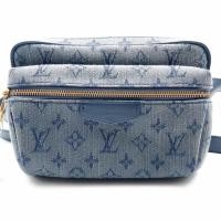ราคา LV Louis Vuitton Denim Denim Blue Fanny Bag กระเป๋าขนาดกลาง Unisex (23209009197)