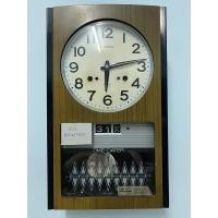 ราคา ปิด นาฬิกาไขลาน Seiko 30 day มีเสียงดังทุกชั่วโมง กรอบไม้โบราณ แขวนผนังมือสอง (26632308702)