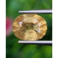 ราคา พลอย บุษราคัม yellow sapphire 2.52 กะรัต (Cts.) ดิบ พร้อมใบเซอร์ พลอยแท้ อัญมณีมงคลประจําวันเกิด เครื่องประดับพลอย (26083877797)