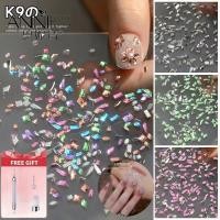 ราคา ของขวัญฟรีK9 Sparkle Nail Accessories Mini Flat Crystal Diamond Light Luxury คุณภาพสูง Inverted Edge Nail Hybrid Nail Accessories (26139335358)