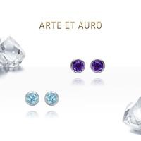 ราคา ARTE ET AURO ต่างหูปักก้านพลอยแท้ Amethyst(อเมทิสต์) Blue Topaz(บลูโท พาส) ตัวเรือนเงินแท้ 925 (29619487461)