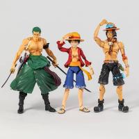 ราคา ฟิกเกอร์ One Piece Portgas D Ace Monkey D Luffy Roronoa Zoro โมเดลลูฟี่ สําหรับสะสม (25123185527)