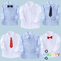 ราคา เครื่องแต่งกายเด็กเสื้อเชิ้ตสีขาวเด็กผู้ชายไซส์ใหญ่ (19859466893)