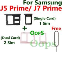 ราคา ถาดใส่ซิมการ์ดสําหรับ Samsung Galaxy J5 J7 Prime Card Holder ฟรีพิน (19995190712)