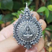 ราคา เข็มกลัดจตุรมหามงคลพระแก้วเนื้อเงินแท้ (6518228814)