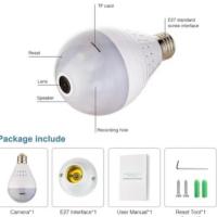 ราคา กล้องวงจรปิดที่มีจําหน่าย หลอดไฟ WIFI กล้อง IP 3MP V380 (42764597524)