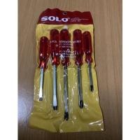 ราคา SOLO ชุดไขควงด้ามทะลุ ชุด 5 ตัว No. 005G ไขควงโซโล ของแท้ (10154722440)