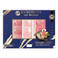 ราคา ซีพี ชุดหมูดำ คูโรบูตะแช่แข็ง 600 ก. (CP Frozen Kurobuta Pork Set 600 g) (40656823685)