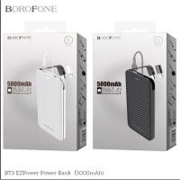 ราคา Borofone Power bank แบตสำรอง สายในตัว รุ่นBT3 5000mAh (4432219098)