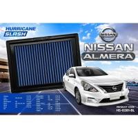 ราคา HURRICANE SLASH กรองอากาศผ้าน้ำเงินรุ่นใหม่ล่าสุด Nissan Almera HS-0281-BL (26103288081)