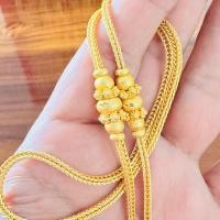 ราคา สร้อยคอลายสี่เสา แต่งข้าง (โอ่ง-พิกุล) น้ำหนัก 2 บาท (25229356925)