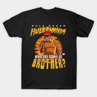 ราคา เสื้อยืด Vintage Hulk Hogan Vintage T-Shirt แท้ Cotton 100% ใส่สบายๆ แขนสั้น แฟชั่น รัดรูป สีขาว (24346912305)