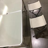 ราคา โต๊ะปิคนิค ชุดโต๊ะอลูมิเนียม+เก้าอี้4ตัว สีเทา (4218793510)