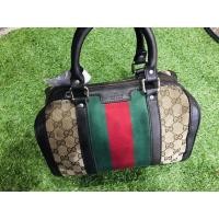 ราคา กระเป๋ามือสอง กุชชี่ ทรงหมอน อะไหล่ปั้มทุกจุด มีเลข (20941601606)