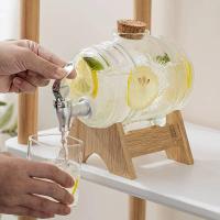 ราคา โถน้ำหวาน โถจ่ายน้ำผลไม้ 1/3/5 ลิตร วัสดุแก้ว โหลใส่น้ำ (18488656441)