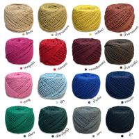 ราคา เชือกฟอก เชือกฟอกสี เชือกถักกระเป๋า งานฝีมือ พร้อมส่ง (3395882220)