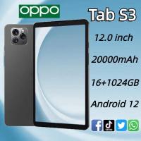 ราคา แท็บเล็ต OPP0 Tab S3 Android 11 แท็บเล็ต RAM 16GB ROM 512GB รองรับ 2 ซิม 5G wifi แท็บเล็ตรับประกัน 1 ปี (40357321558)