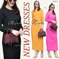 ราคา Code : 10521.1 เดรสไปงานเรียบสวย เดรสสีดำ งานป้าย Mirrorsister (12167847983)