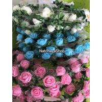 ราคา มงกุฏดอกไม้ มงกุฏปัจฉิม มงกุฏเจ้าสาว (พร้อมส่ง) (27957499004)