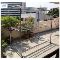 ราคา ราวตากผ้าสแตนเลส ​ราวสนาม ยาว 1.5เมตร, ยาว 2เมตร ปรับสูง 3 ระดับ บาร์สไลด์ยืด-หด ความยาวได้ (6373576964)