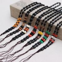 ราคา Yixi High-End Hand-ทอข้าวลูกปัดสีดําลูกปัดผู้ชายผู้หญิงสร้อยคอเชือก Lanyard ลูกปัดแขวนคอจี้เชือกโอนลูกปัดหยก Pend (26328667519)