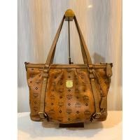ราคา MCM Cognac Coated Canvas Shopper Tote มือสอง ของแท้ (25976724319)