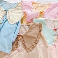 ราคา เสื้อแขนตุ๊กตาคอบัว แต่งกระดุมหมี ป้าย NIDA (18921851197)