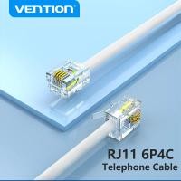 ราคา Vention RJ11 โทรศัพท์สาย RJ11 ชายชาย 6P4C โทรศัพท์สายสําหรับ DSL โมเด็ม คําตอบเครื่อง Caller ID Fax โทรศัพท์สายไฟ (28621630232)