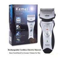 ราคา เครื่องโกนหนวดไฟฟ้า (ชาร์จไฟในตัว) Kemei RSCW-8007 (1785131692)