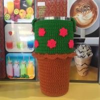 ราคา ปลอกแก้วกระเป๋าหิ้วแก้วเยติขนาด30ออนซ์ลายกระถางดอกไม้ (6991354843)