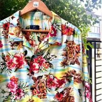 ราคา เสื้อฮาวายมือสอง Size 6XL (อก 56") แบรนด์ George - ผ้า Rayon เสื้อฮาวายหุ่นหมี (40602457925)