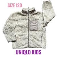 ราคา สินค้ามือสอง แบรนด์แท้ ยูนิโคล่ เสื้อกันหนาว เด็ก แจ็คเก็ต UNIQLO KIDS ไซส์ 120 fluffy Jacket รอบอก 35 นิ้ว (41665238615)