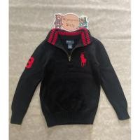 ราคา เสื้อสเวตเตอร์ไหมพรมคอปกของเด็กมือสอง (สีดำ) Size 130 แบรนด์ Polo Ralph Lauren ของแท้ ✨% สภาพ 90% (28474018890)