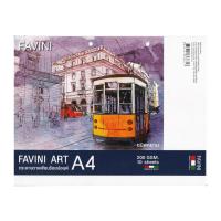 ราคา FAVINI ART กระดาษวาดเขียน 100 ปอนด์ A4 กระดาษ กระดาษสีขาว ชนิดหยาบ 200 แกรม (10 แผ่น) (29131952343)