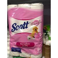 ราคา 24ม้วนลดแหลก สก๊อตต์ ซีเลคท์ กระดาษชำระ ความยาวมาตรฐาน 24ม้วน (22668070115)