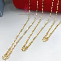 ราคา didgo2 K149 สร้อยคอ 2สี ลายเม็ดกลมขัดทราย **2.5 มิล **หนัก 1 สลึง งานไมครอน (18724325466)
