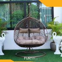 ราคา เก้าอี้หวายแขวน ชิงช้าแขวน ชิงช้ารังนก กระเช้าหวาย มาพร้อมเบาะรองนั่ง+หมอน 2 ใบสีน้ำตาล โครงเหล็ก รุ่น อะโวคาโด (4539357770)