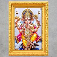 ราคา รูปภาพ รูปมงคล เทพอินเดีย รูปพระพิฆเนศ พระพิฆเนศนั่งบัลลังก์ ประทานพร GS40 สัญลักษณ์ของความสำเร็จและความสุข (29208215698)