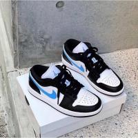 ราคา nike air jordan 1 low black unc blue 38.5eu มือ2 (17880107543)