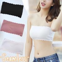 ราคา ชุดชั้นในเกาะอกวันพีช - สําหรับผู้หญิง - เสื้อท่อไร้รอยต่อ - ดันทรง - บราเล็ตต์ลูกไม้ที่มองไม่เห็น - ยืดหยุ่นสูง, สะดวกสบาย - ที่รองแก้วระบายอากาศ (24316999619)